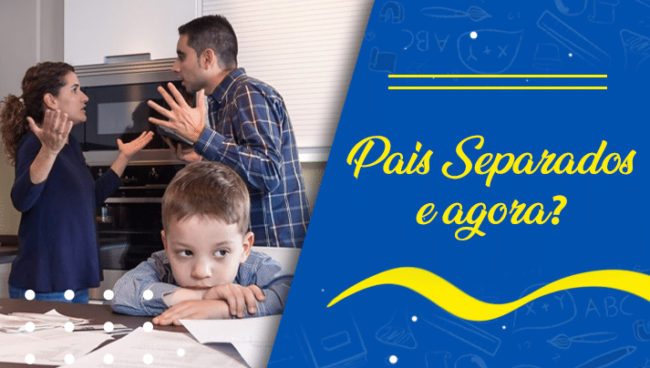 Criança triste com pais separados